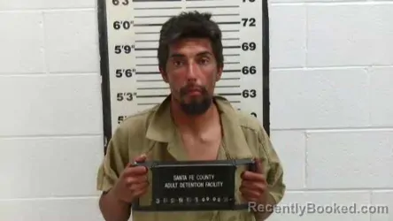 Mugshot of Montes Shawn Serrano booked in Santa Fe County, New Mexico on September 2, 2026
