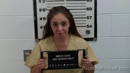 Mugshot of Danielle Angel Sandoval booked in Santa Fe County, New Mexico on September 2, 2026