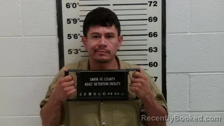 Mugshot of Edgar Martinez booked in Santa Fe County, New Mexico on September 2, 2026
