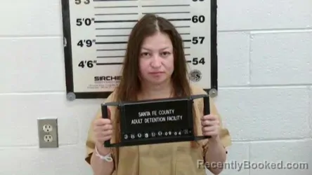 Mugshot of Julianna Baumgartner booked in Santa Fe County, New Mexico on September 4, 2026