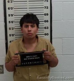 Mugshot of Jeremiah Ezekiel Lovato booked in Santa Fe County, New Mexico on September 4, 2026