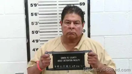 Mugshot of Galen Leonard Miguel Martinez booked in Santa Fe County, New Mexico on September 6, 2026