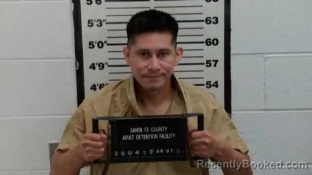 Mugshot of Ubaldino Hernandez booked in Santa Fe County, New Mexico on September 7, 2026