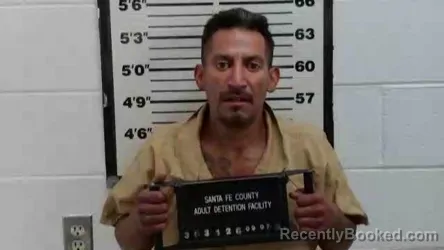 Mugshot of Joseph Fernando Jacquez booked in Santa Fe County, New Mexico on September 7, 2026
