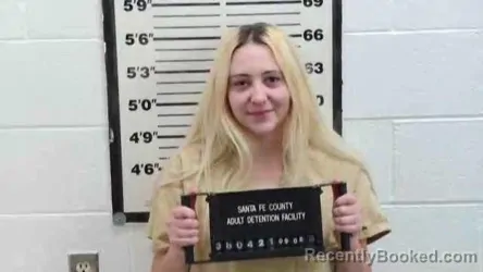 Mugshot of Ariel Breanne Alarid booked in Santa Fe County, New Mexico on September 8, 2026