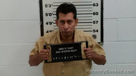 Mugshot of Luis Montoro booked in Santa Fe County, New Mexico on September 9, 2026