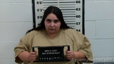 Mugshot of Dayana Novoly Pedraza booked in Santa Fe County, New Mexico on September 9, 2026