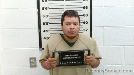 Mugshot of Eric Clay booked in Santa Fe County, New Mexico on September 9, 2026