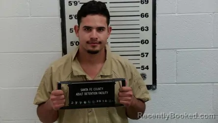 Mugshot of Kevin Agustin Fonseca Rivera booked in Santa Fe County, New Mexico on September 10, 2026