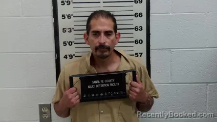 Mugshot of Guillermo Angel Perez booked in Santa Fe County, New Mexico on September 10, 2026