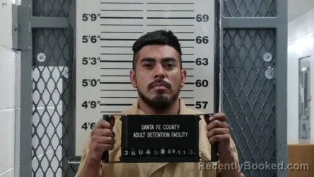 Mugshot of Pablo Torres booked in Santa Fe County, New Mexico on September 11, 2026