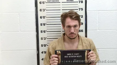 Mugshot of James Sheaffer Masterson booked in Santa Fe County, New Mexico on September 11, 2026
