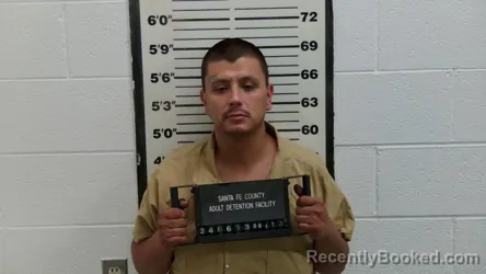Mugshot of Enrique Treto Rodriguez booked in Santa Fe County, New Mexico on September 11, 2026
