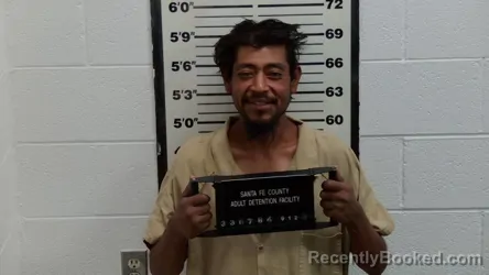 Mugshot of Jesus R Calabaza booked in Santa Fe County, New Mexico on September 12, 2026