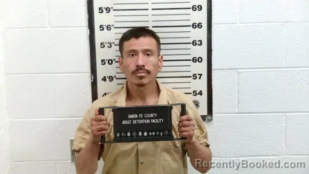 Mugshot of Mario Morales booked in Santa Fe County, New Mexico on September 12, 2026