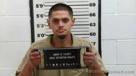Mugshot of Gavin Joseph Cata booked in Santa Fe County, New Mexico on September 16, 2026