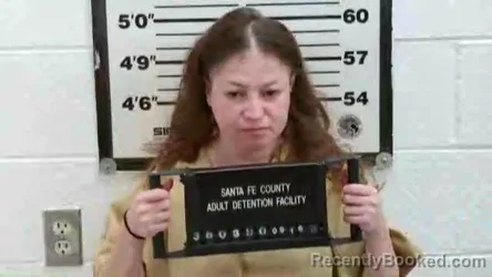 Mugshot of Julianna Baumgartner booked in Santa Fe County, New Mexico on September 16, 2026