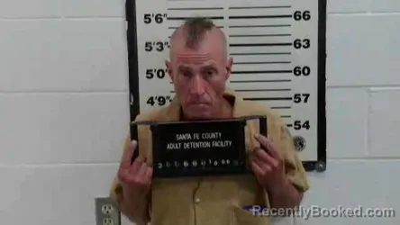 Mugshot of Garrett Lee Dawson booked in Santa Fe County, New Mexico on October 6, 2026