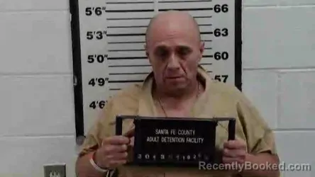 Mugshot of John Lucero booked in Santa Fe County, New Mexico on October 26, 2026