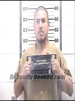 Booking photo from Santa Fe County, New Mexico