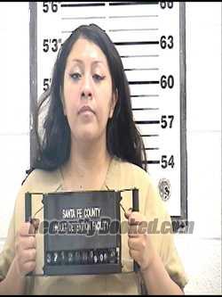 Booking photo from Santa Fe County, New Mexico