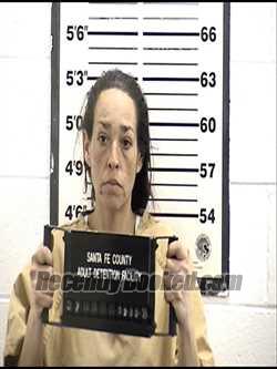 Booking photo from Santa Fe County, New Mexico