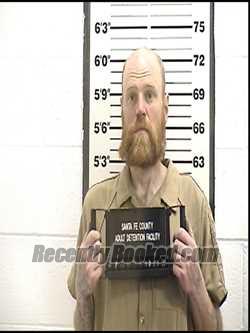 Booking photo from Santa Fe County, New Mexico