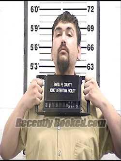 Booking photo from Santa Fe County, New Mexico