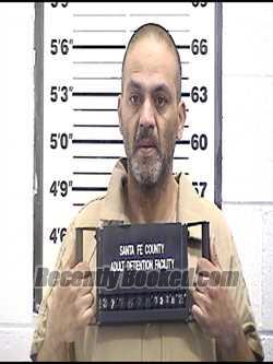 Booking photo from Santa Fe County, New Mexico