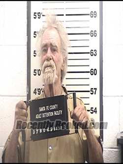 Booking photo from Santa Fe County, New Mexico