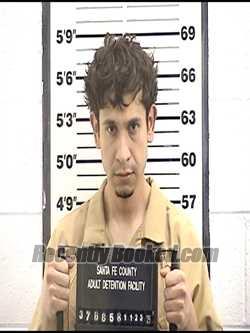 Booking photo from Santa Fe County, New Mexico