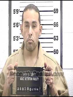 Booking photo from Santa Fe County, New Mexico