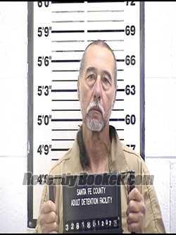 Booking photo from Santa Fe County, New Mexico