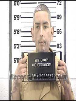 Booking photo from Santa Fe County, New Mexico