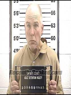 Booking photo from Santa Fe County, New Mexico