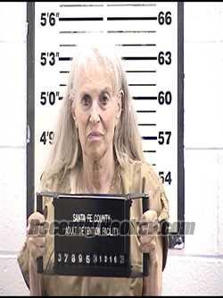Booking photo from Santa Fe County, New Mexico
