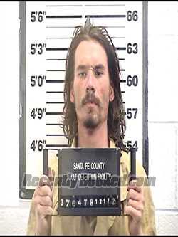 Booking photo from Santa Fe County, New Mexico