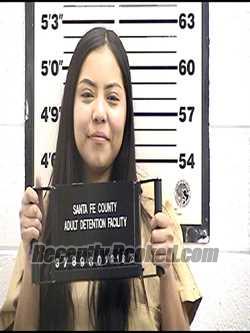 Booking photo from Santa Fe County, New Mexico
