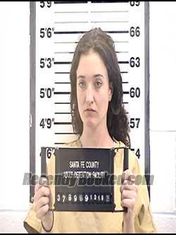 Booking photo from Santa Fe County, New Mexico