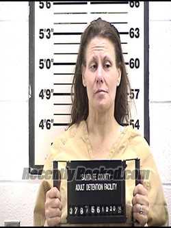 Booking photo from Santa Fe County, New Mexico