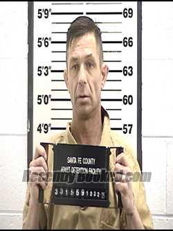 Booking photo from Santa Fe County, New Mexico