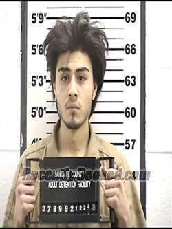 Booking photo from Santa Fe County, New Mexico