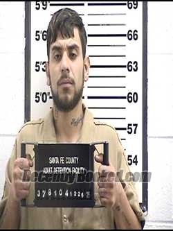 Booking photo from Santa Fe County, New Mexico