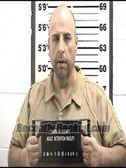 Booking photo from Santa Fe County, New Mexico