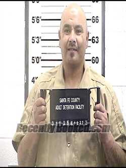Booking photo from Santa Fe County, New Mexico