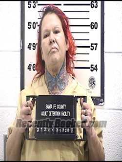Booking photo from Santa Fe County, New Mexico