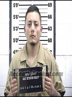 Booking photo from Santa Fe County, New Mexico