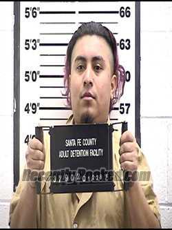 Booking photo from Santa Fe County, New Mexico