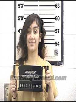 Booking photo from Santa Fe County, New Mexico