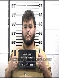 Booking photo from Santa Fe County, New Mexico